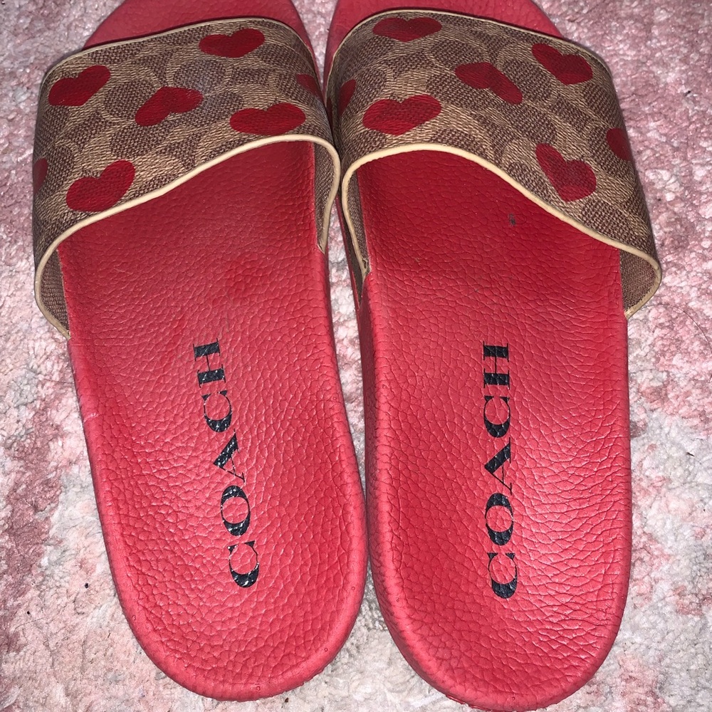 COACH Women's Udele Valentines Slide Sandals size 9 - Picture 5 of 6